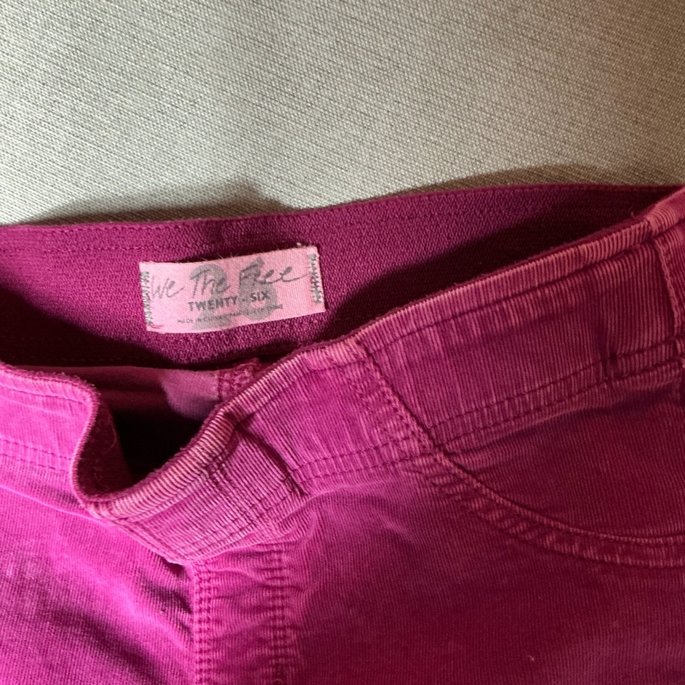 We The Free Magenta pull on (penny pull on pants) Women's Jeans sx26